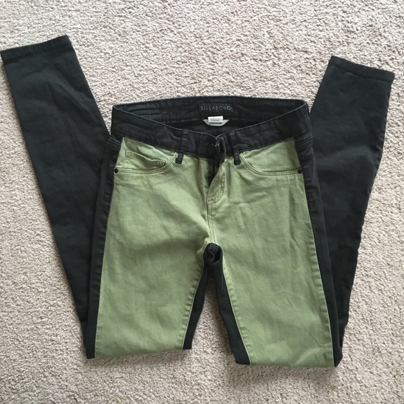 Billabong Pants - Billabong color block skinny jeans